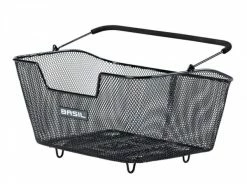 Basil Hinterradkorb M Multi-System Schwarz Engmaschig 30x43x23 Cm
