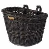 Basil Vorderrradkorb Darcy L Rattan Schwarz 35x3628 Cm