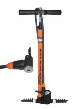 Standpumpe SKS Rennkompressor E.V.A.-Ventilkopf, Orange DV/AV/SV