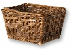 Vorderrad-Transportkorb Basil Dalton 44x33x25cm, Braun, Rattan, Grobmaschig