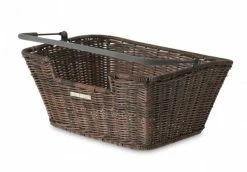 Hinterrad-Korb Basil Capri Flex 40x31x18cm, Braun, Rattan, Feinmaschig