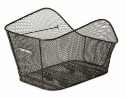 Hinterradkorb Basil Icon L 43x26x27 Cm Schwarz, Engmaschig