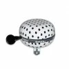 Ding-Dong Glocke Basil Polka Dot White/black Dots, Ø 80mm, SB-Karte