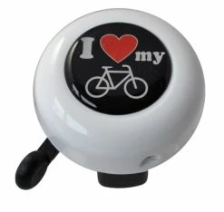 Trillerglocke Reich Motiv I Love My Bike 55 Mm Weiß, SB-Karte