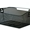 BIKE PARTS Hinterradkorb PVC 39x30x17cm Schwarz Engmaschig Abgeschrägt