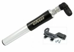 Minipumpe Airbone ZT-512 AV/DV/SV, 215mm, Silber, Inkl. Halter