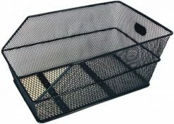 Hinterradkorb Basil Cento F. Schultasche 39x24x21cm, Schwarz, Engmaschig