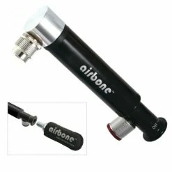 Minipumpe Airbone ZT-724 Dual Co² AV, 130mm, Schwarz, Inkl. Halter