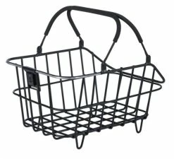 Basil Hinterradkorb Cento Alu Nordlicht Schwarz 46x34x26 Cm