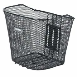 Lenkerkorb Basil Bremen FM 34x25x28cm Schwarz Engmaschig O. Halter