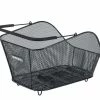 Hinterradkorb Basil Icon Mik 40x33x25cm, Schwarz, Engmaschig