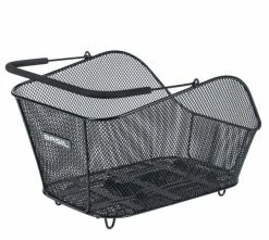 Hinterradkorb Basil Icon Mik 40x33x25cm, Schwarz, Engmaschig