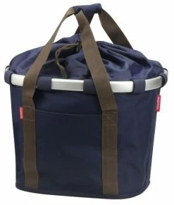 KLICKfix Fahrradkorb Fahrradtasche Bikebasket Reisenthel Dark Blue 28x26x35 Cm