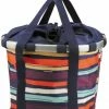 KLICKfix Fahrradkorb Fahrradtasche Bikebasket Reisenthel Artists/stripes 28x26x35 Cm