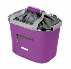 Blue Bird BlueBird Lenkerkorb Mit QR-Halter Lila L 35,9x26,4x27,3 Cm