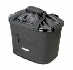 Blue Bird BlueBird Lenkerkorb Mit QR-Halter Schwarz 35,9x26,4x27,3 Cm