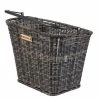 Vorderrrad-Korb Basil Bremen Rattan Look 27x35x29cm, Braun, Rattan, Ohne Halter
