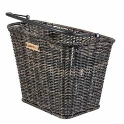 Vorderrrad-Korb Basil Bremen Rattan Look 27x35x29cm, Braun, Rattan, Ohne Halter