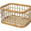 Basil Fahrradkorb Green Life Rattan M Natur Braun 39x29x22 Cm