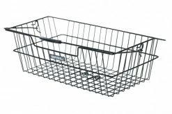 Hinterradkorb Basil Corsica Schultasche 51x32,5x18cm, Schwarz, Großmaschig