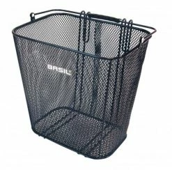 Hinterradkorb Basil Cardiff 35x29x35cm, Schwarz, Engmaschig