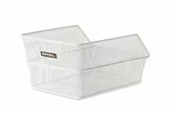 Hinterradkorb Basil Cento S Schultasche 35,5x25,5x17,5cm, Weiß, Engmaschig
