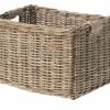 Transportkorb Basil Dorset L 45x34x31cm, Grau, Rattan, Grobmaschig