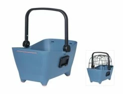 Vorderrad-Tierfahrradkorb Basil Buddy Faded Denim Inkl. KF-System