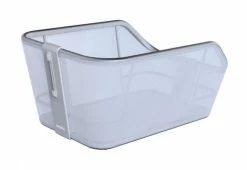 Hinterradkorb Basil Cento WSL 46x34x25,5cm, Blau Silber, Engmaschig