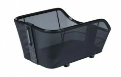 Hinterradkorb Basil Cento WSL 46x34x25,5cm, Schwarz, Engmaschig