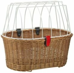 KLICKfix Hundeshopper Doggy Basket Korbklip Braun 45x52x36 Cm