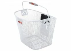 KLICKfix Vorderradkorb Engmaschig Weiß 35x25x26 Cm