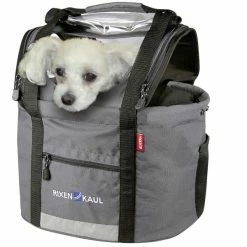 RIXEN & KAUL Rixen Und Kaul Hundekorb Hundetasche DOGGY Grau-schwarz 25x29x38 Cm