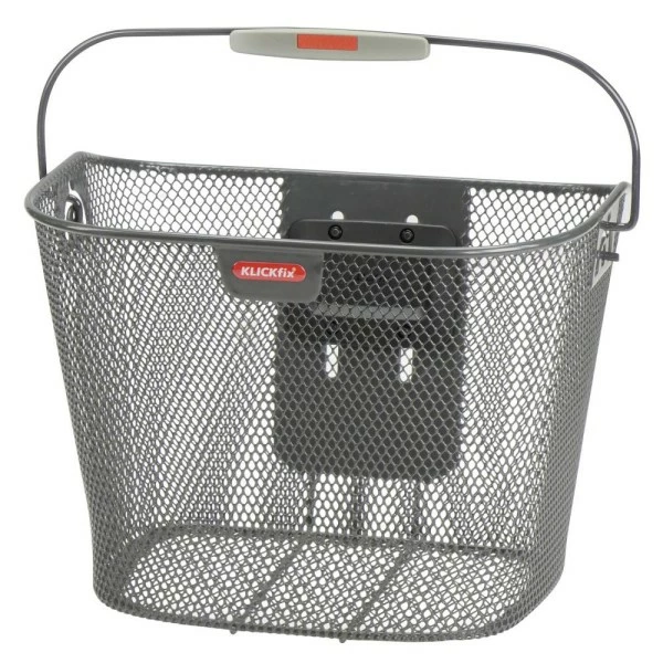 KLICKfix Lenkerkorb Anthrazit Ohne Adapter 25x35x26 Cm 3 KLICKfix Lenkerkorb Anthrazit Ohne Adapter 25x35x26 Cm