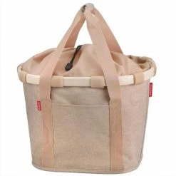 KLICKfix Fahrradkorb Fahrradtasche Bikebasket Reisenthel Twist Coffee 28x26x35 Cm