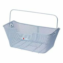 Point Fahrradkorb Silber 40x28x18 Cm
