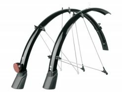 Trekkingbleche SKS Bluemels 28" Kabelk. 45mm, Schwarz, Mit Spoiler Und Strahler