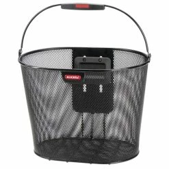 Klickfix Fahrradkorb Oval Plus Schwarz Ohne Adapter 25x36x27 Cm