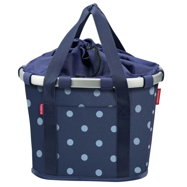 KLICKfix Fahrradkorb Fahrradtasche Bikebasket Reisenthel Mixeddots Blue 28x26x35 Cm 3 KLICKfix Fahrradkorb Fahrradtasche Bikebasket Reisenthel Mixeddots Blue 28x26x35 Cm