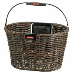 KLICKfix Vorderradkorb Structura Oval Ohne Adapter 24x39x28 Cm