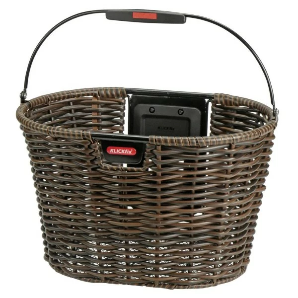 KLICKfix Vorderradkorb Structura Oval Ohne Adapter 24x39x28 Cm 3 KLICKfix Vorderradkorb Structura Oval Ohne Adapter 24x39x28 Cm